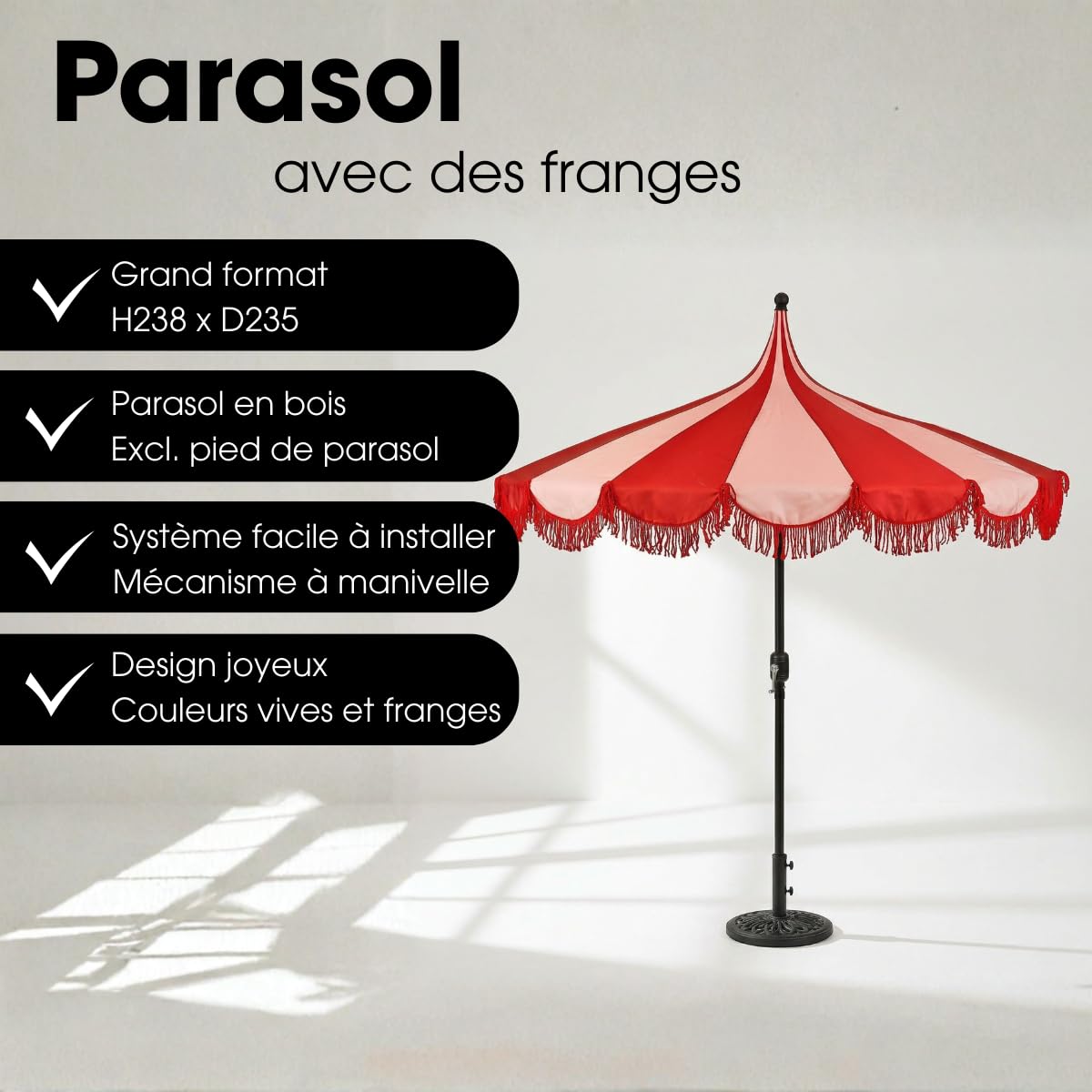 mica-decorations-kim-parasol-ray-rouge-238-x-235-cm-avec-sac image 3