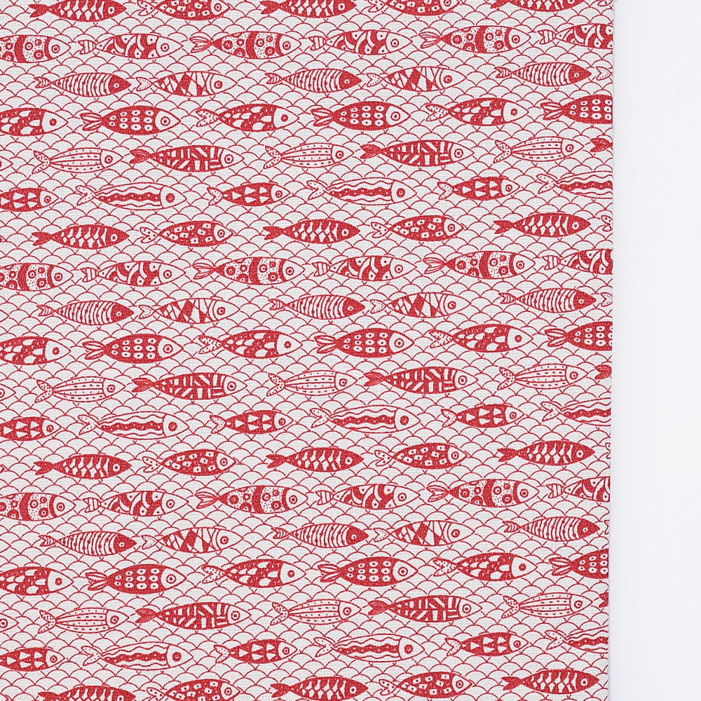luisa-paix-o-sardinhas-nappe-coton-rouge-200x150-cm image 1