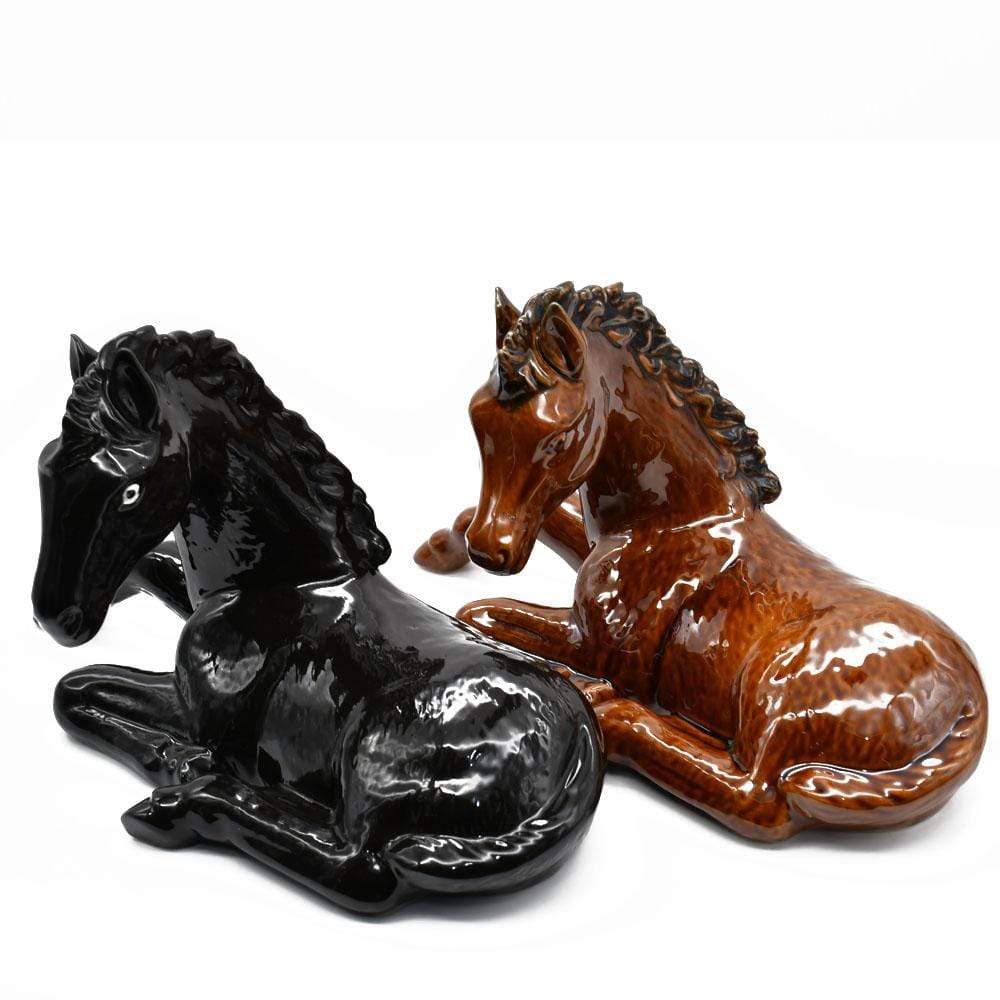 luisa-paix-o-cheval-c-ramique-marron-38-cm-couch image 8
