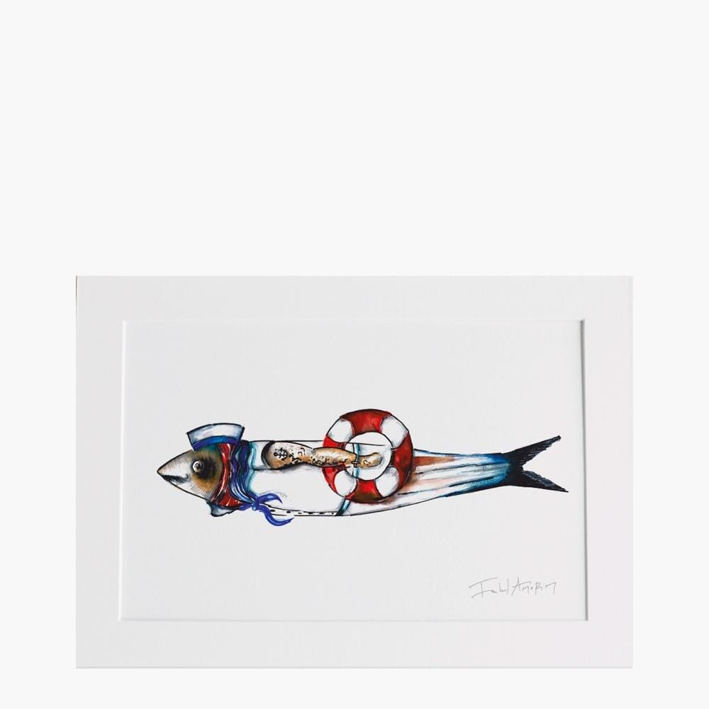 luisa-paix-o-sardinha-isabel-amorim-gravure-sardine-21x30cm-sign-e-2 image 2