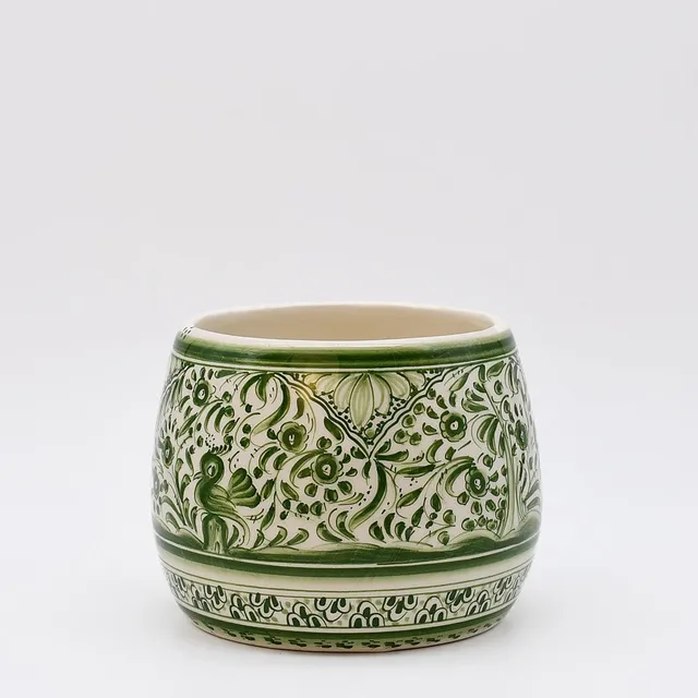 luisa-paix-o-vaisselle-portugaise-pot-c-ramique-vert-15cm image 1