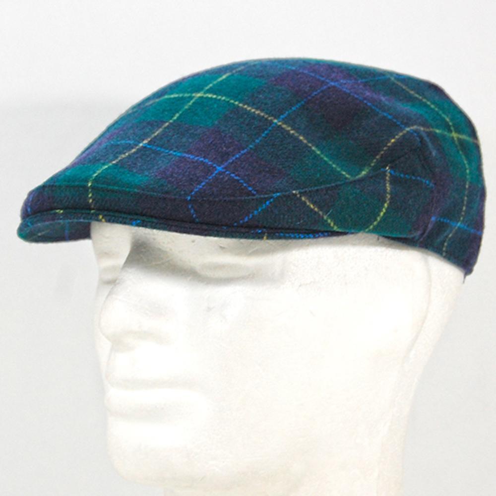 luisa-paix-o-accessoires-casquette-tartan-vert-fonc-laine-56 image 4