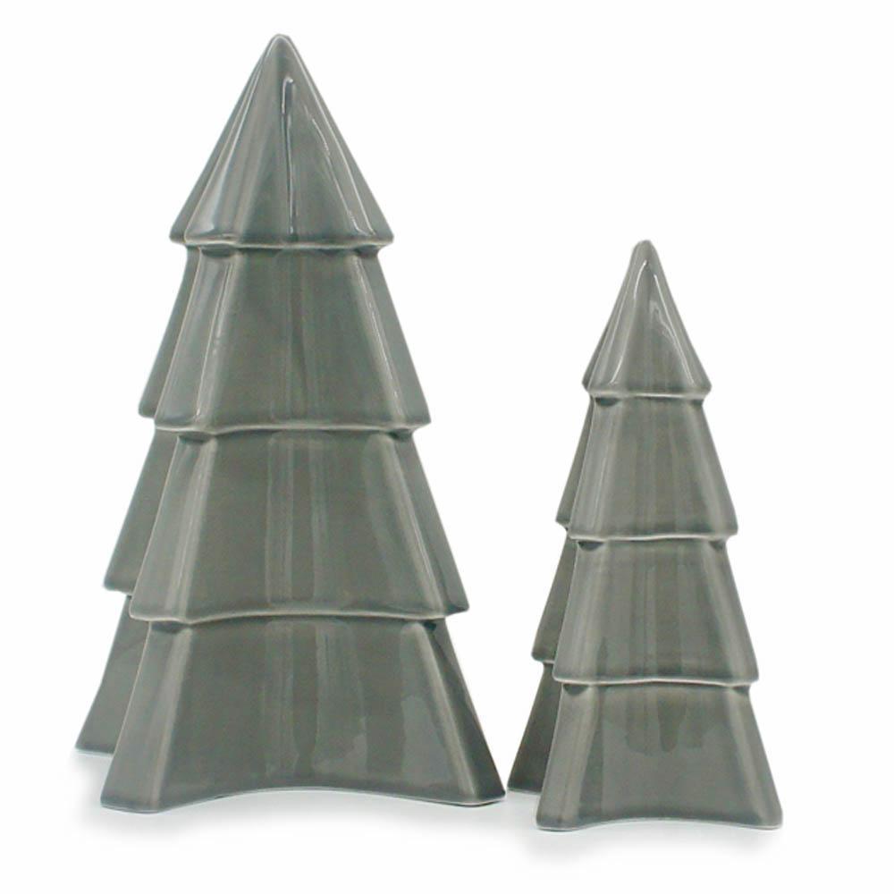 luisa-paix-o-sapin-en-c-ramique-gris-28-cm-brillant image 1