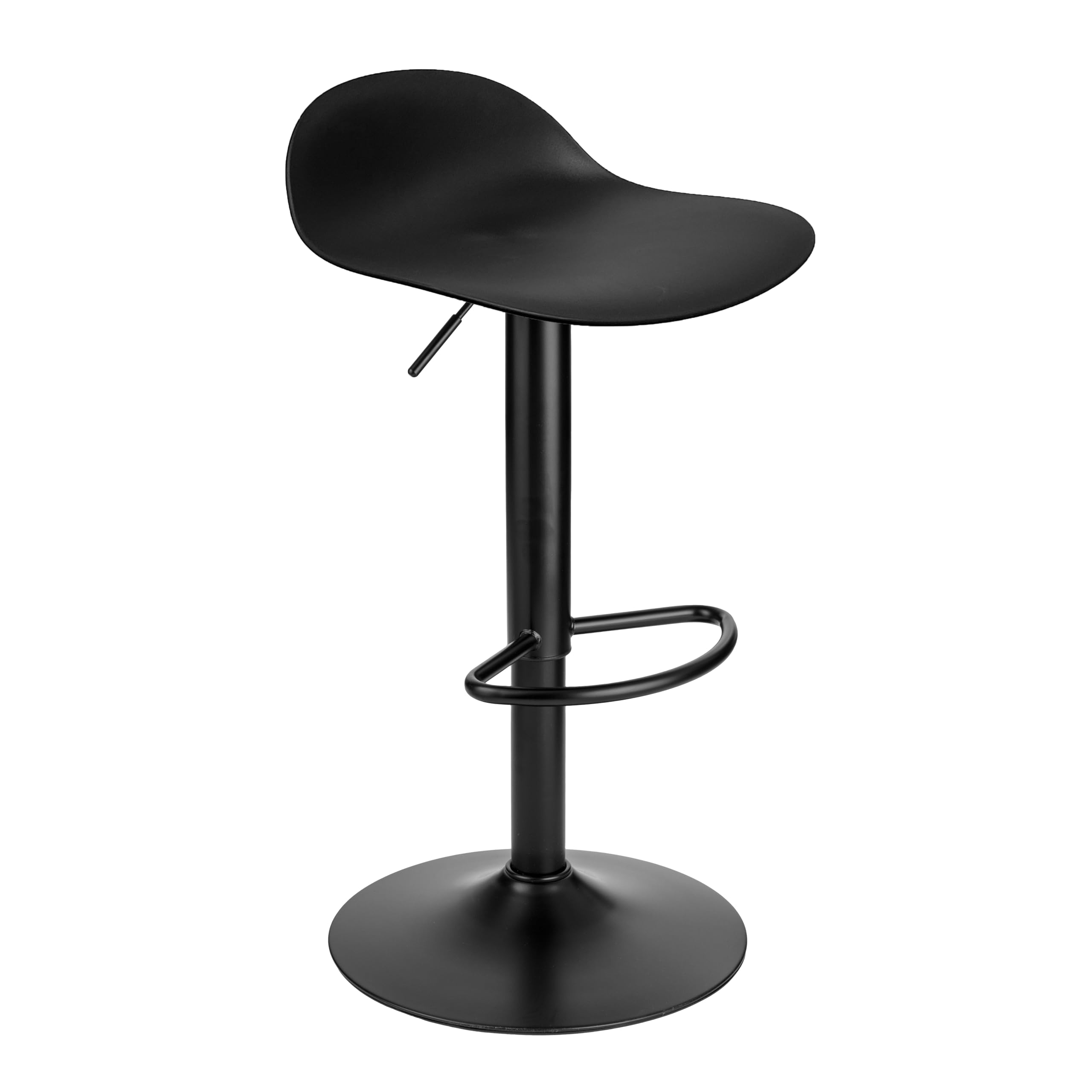 baroni-home-sedie-tabouret-bar-noir-r-glable-64-86-cm image 1