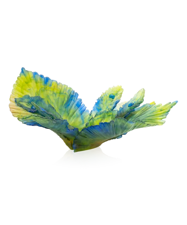 daum-fleur-de-paon-centre-de-table-cristal-99ex image 1