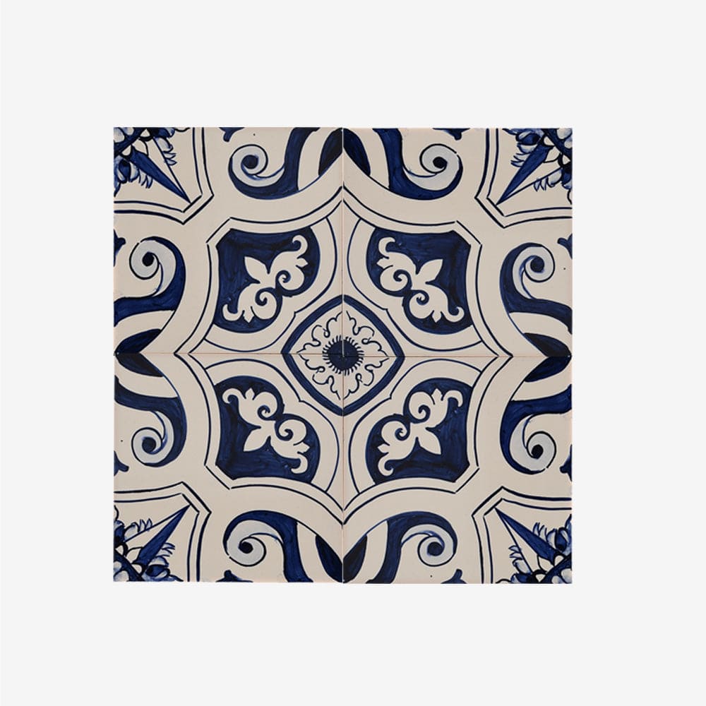 luisa-paix-o-azulejos-padr-o-carreau-fin-15x15cm-peint-main image 2