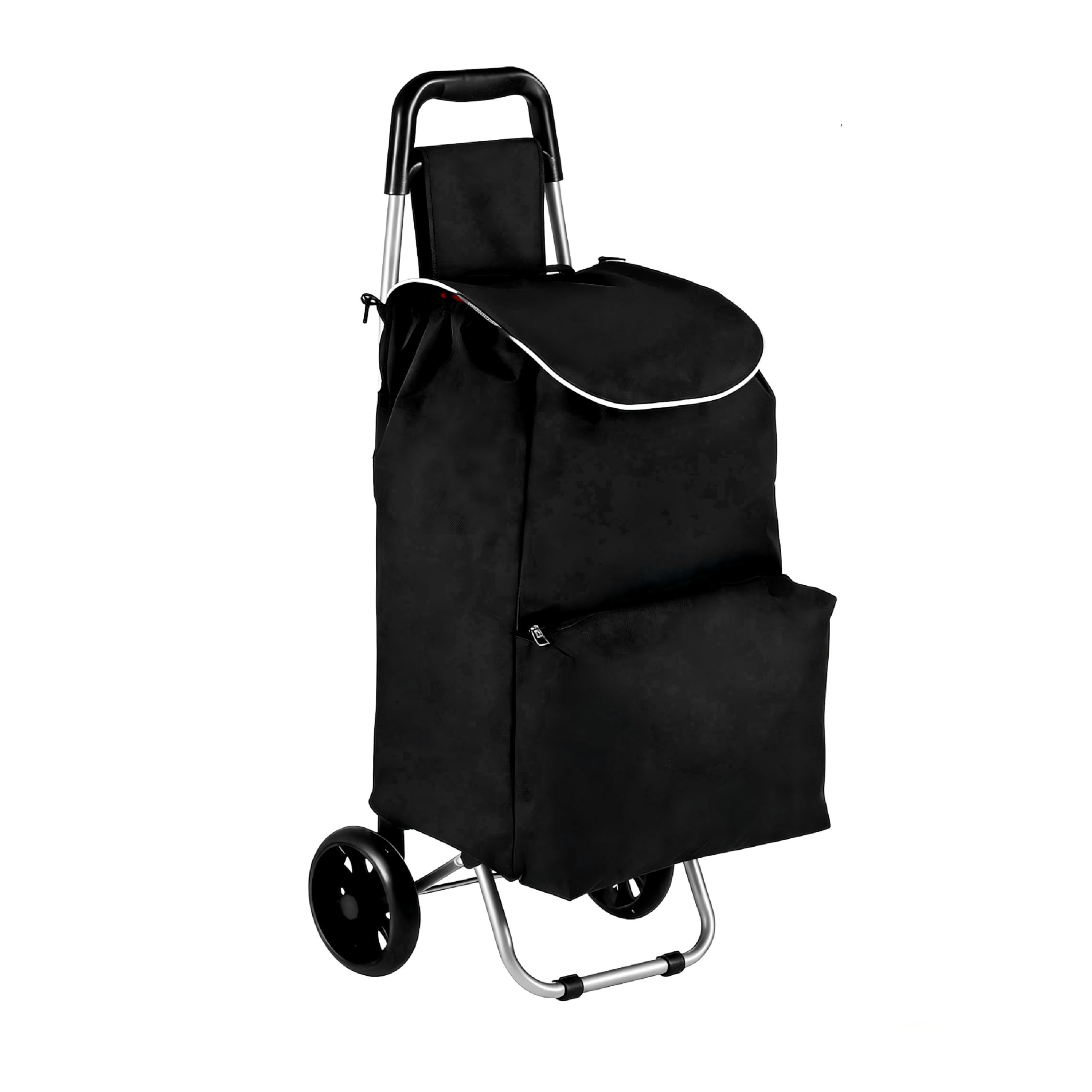 baroni-home-chariot-de-courses-35-l-noir-35x35x94-cm image 1
