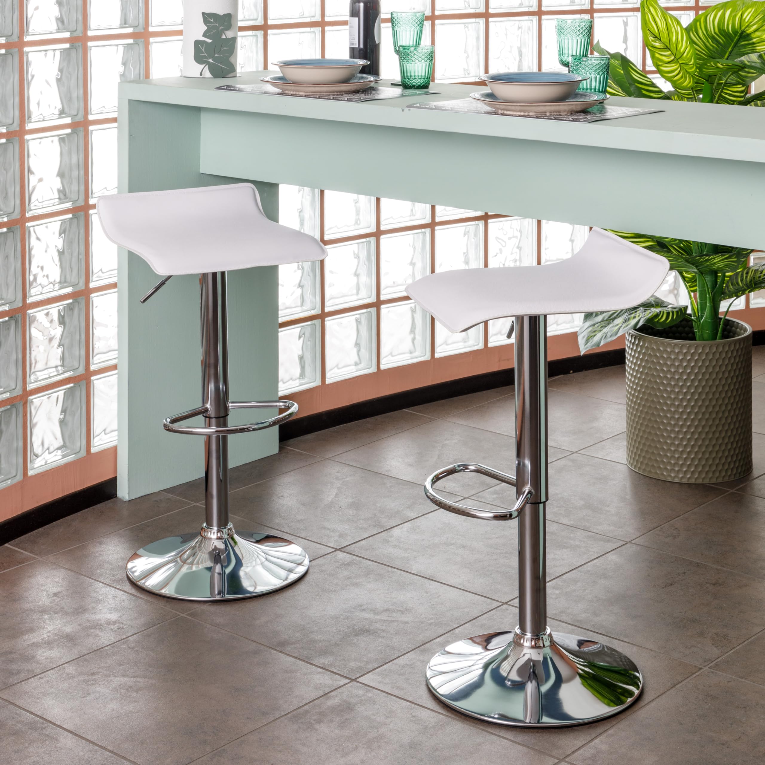 baroni-home-sedie-tabouret-bar-blanc-r-glable-59-79-cm image 2