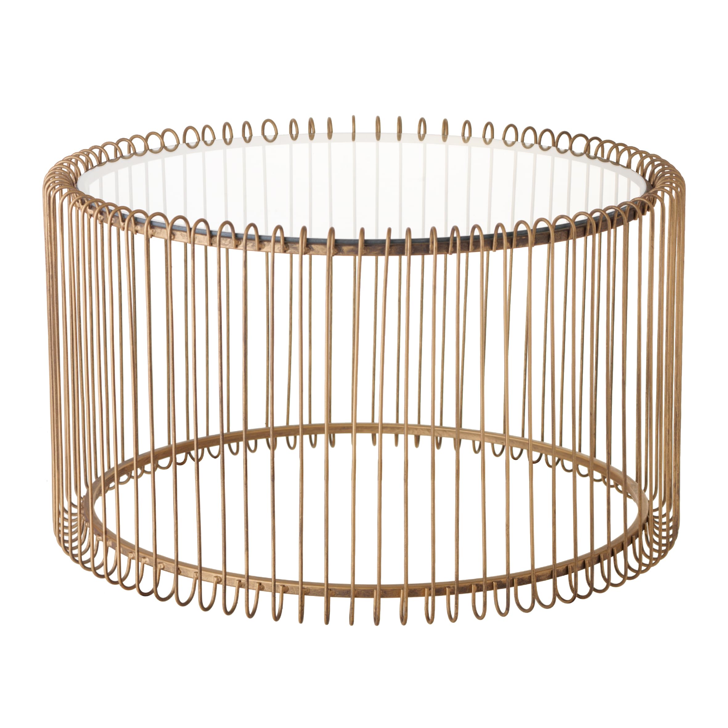 baroni-home-tavoli-table-basse-cylindrique-dor-e-miroir-35x60 image 5