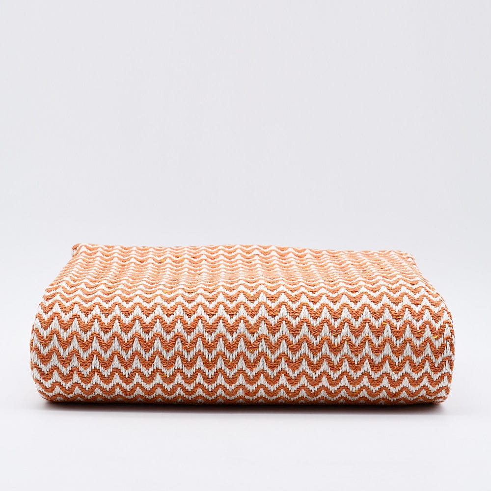 luisa-paix-o-ondas-plaid-coton-terracotta-180x130-frang image 1