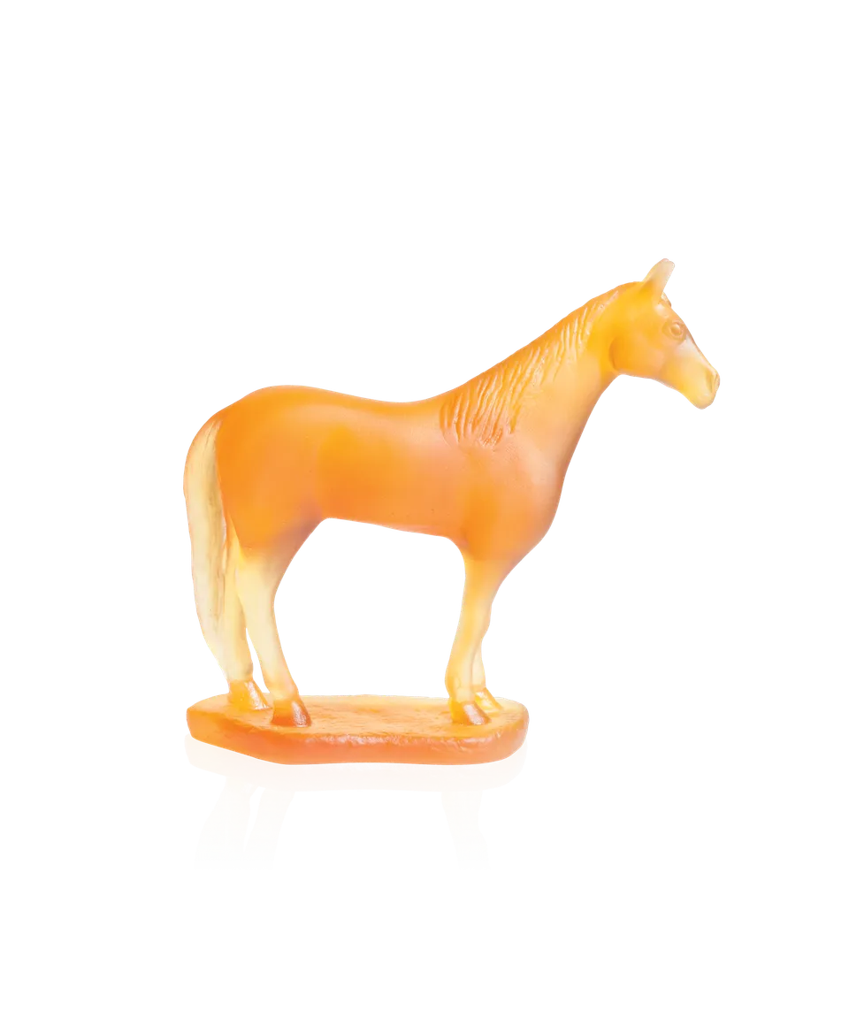 daum-cheval-horoscope-sculpture-cristal-ambre image 1