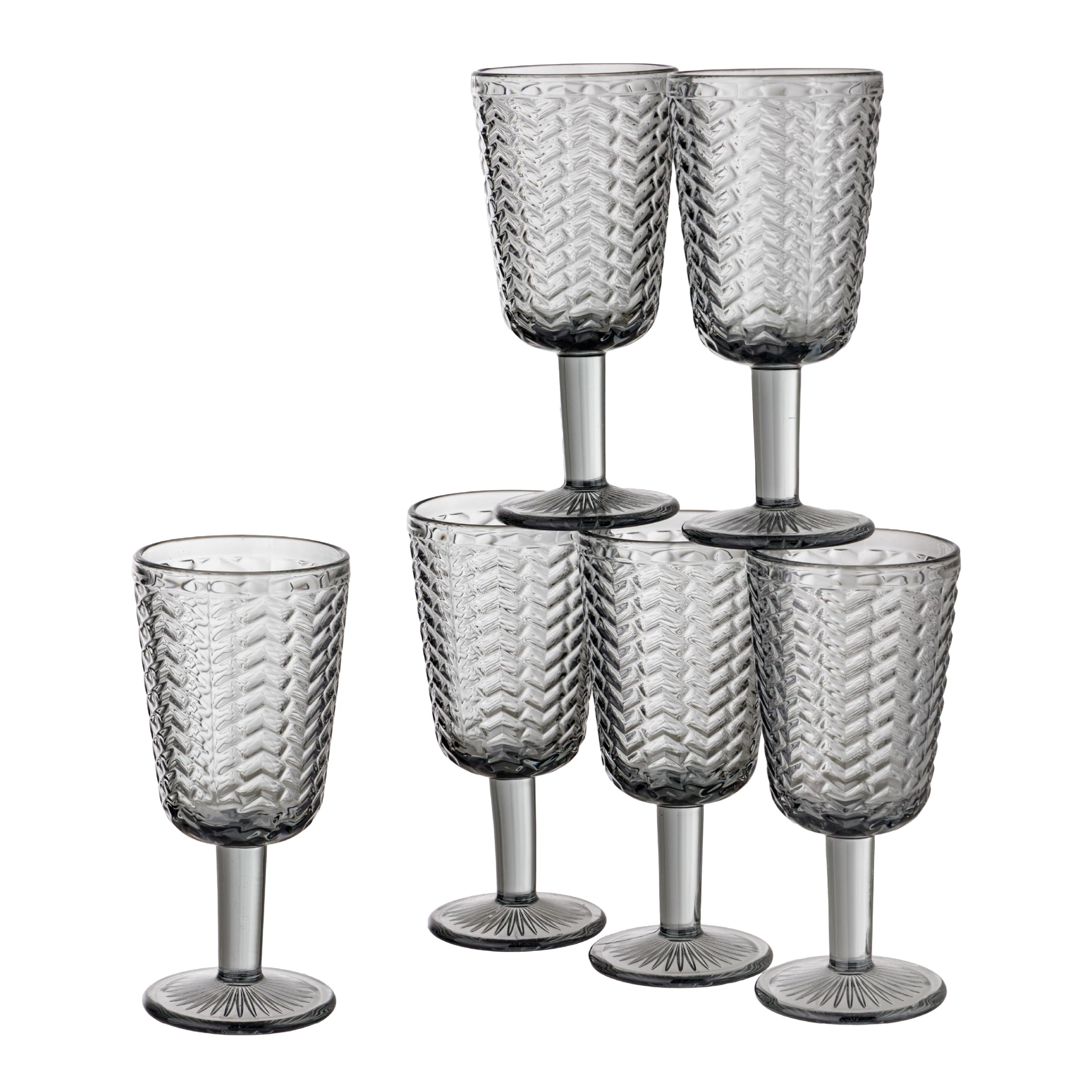 baroni-home-cucina-wave-verres-27-cl-fum-lot-de-6 image 1