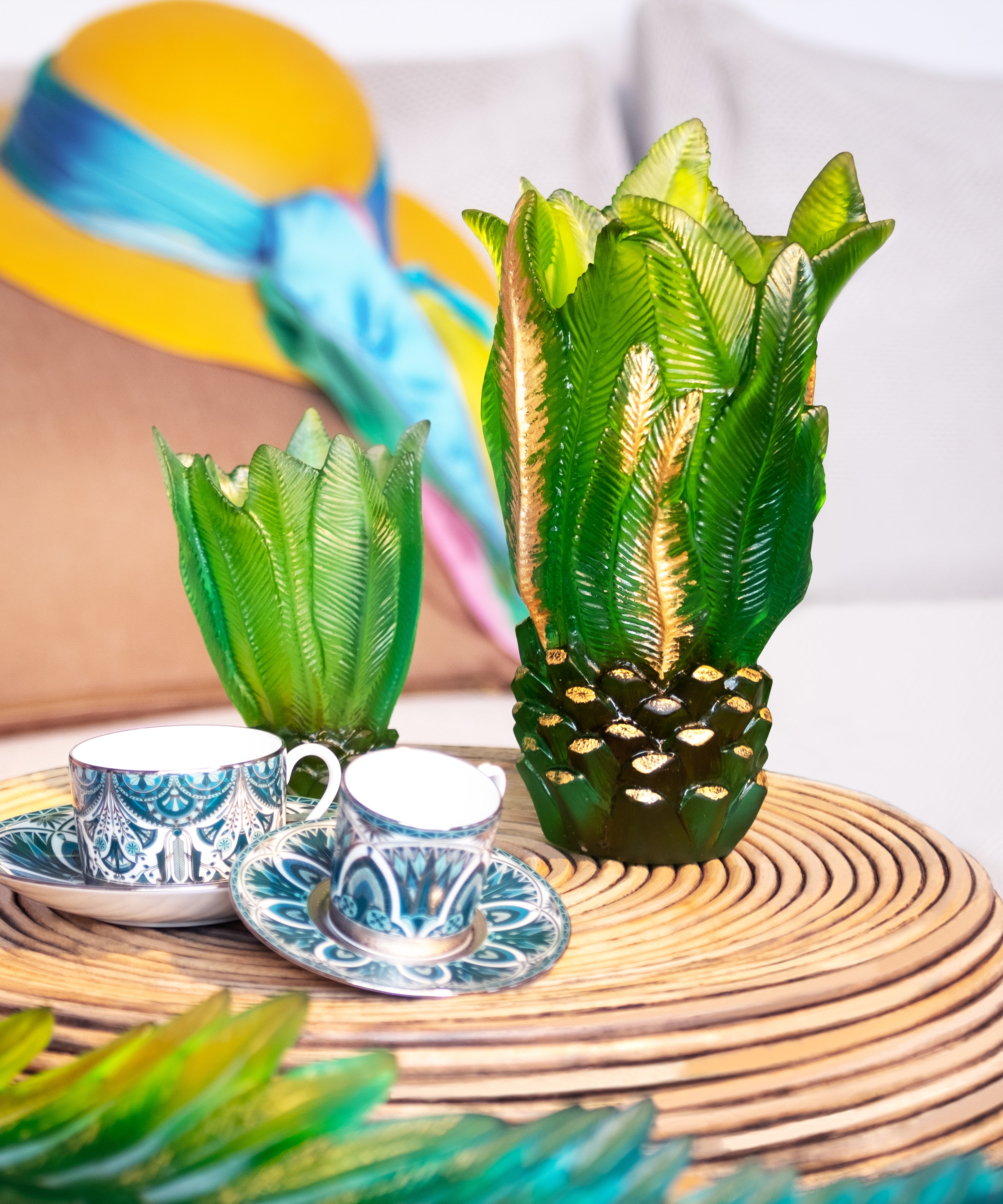 daum-palm-beach-vase-petit-mod-le-cristal-tropical image 2