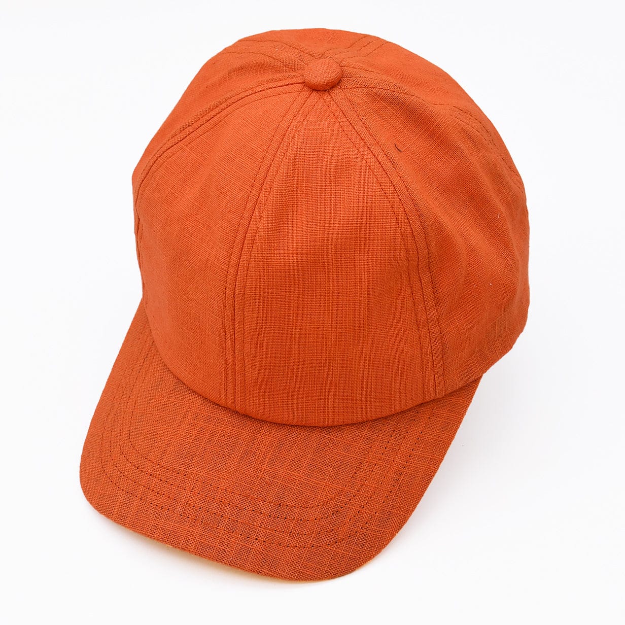 luisa-paix-o-casquette-en-lin-orange-taille-unique-100-lin image 4