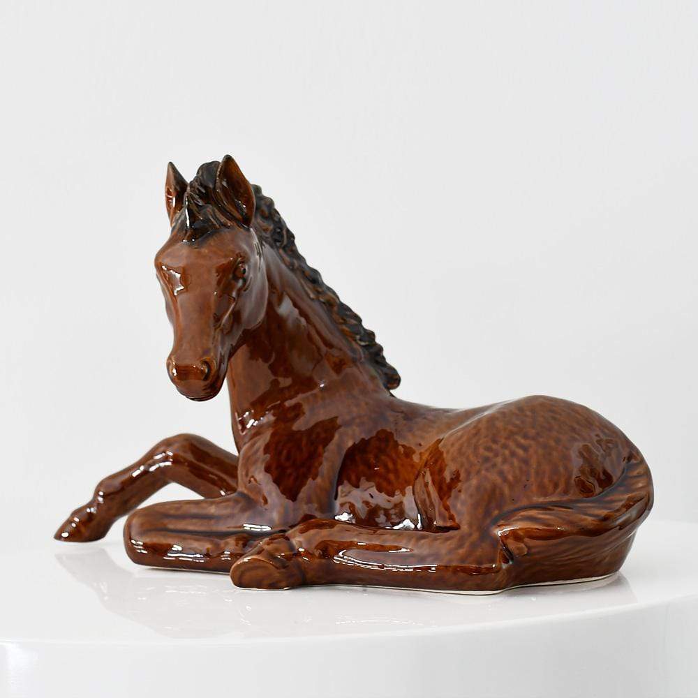 luisa-paix-o-cheval-c-ramique-marron-38-cm-couch image 4