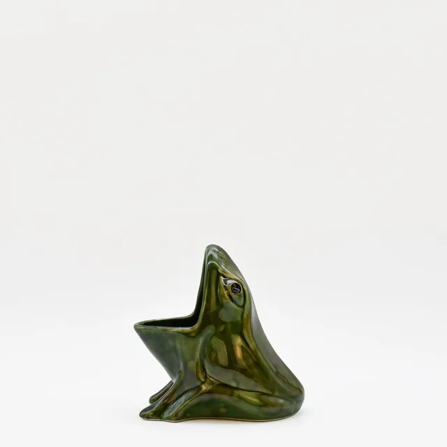 luisa-paix-o-pot-ponge-c-ramique-grenouille-15cm-caldas image 1