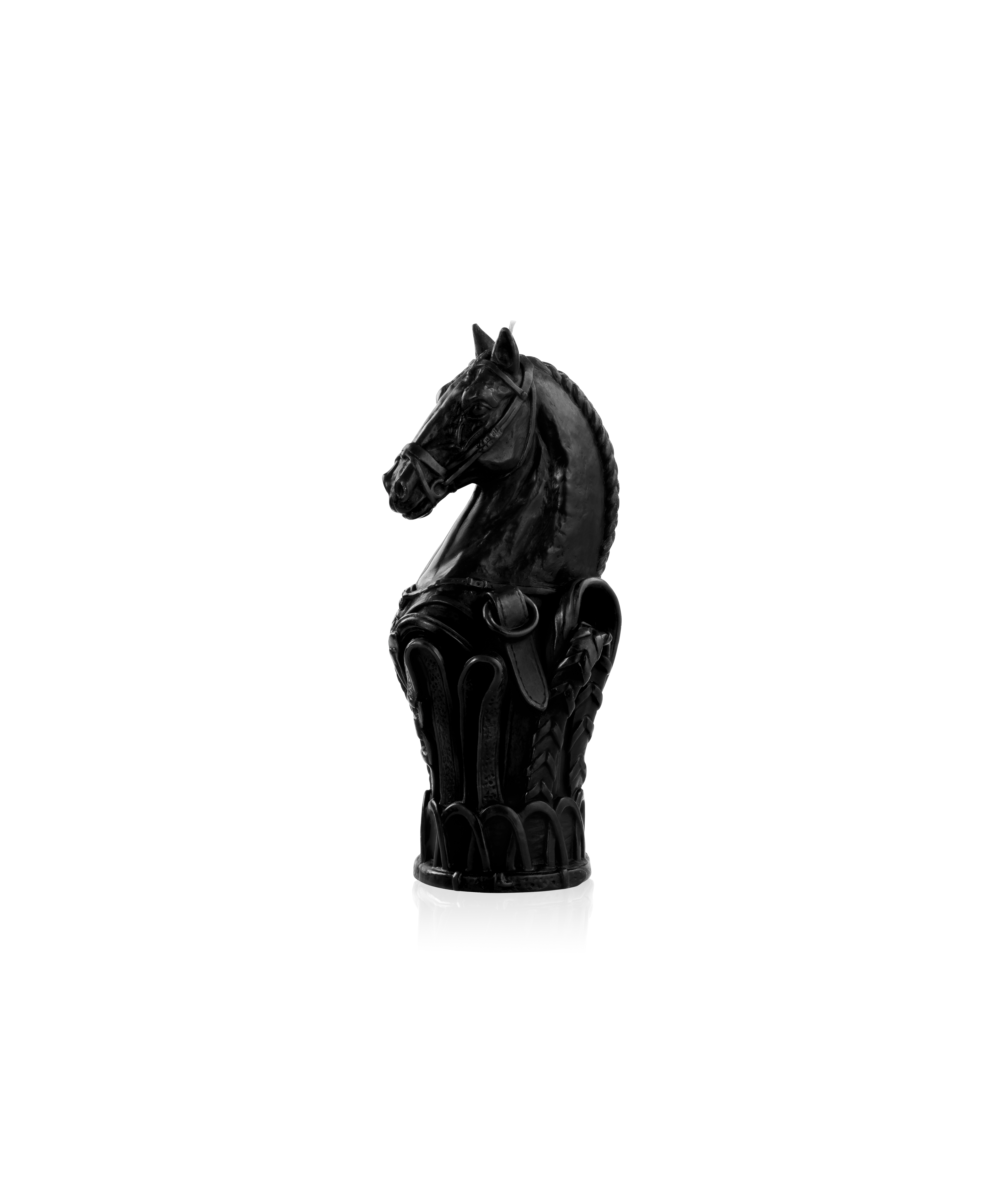 daum-r-ve-equestre-bougie-sculpt-e-cavalier-chec-noire image 1