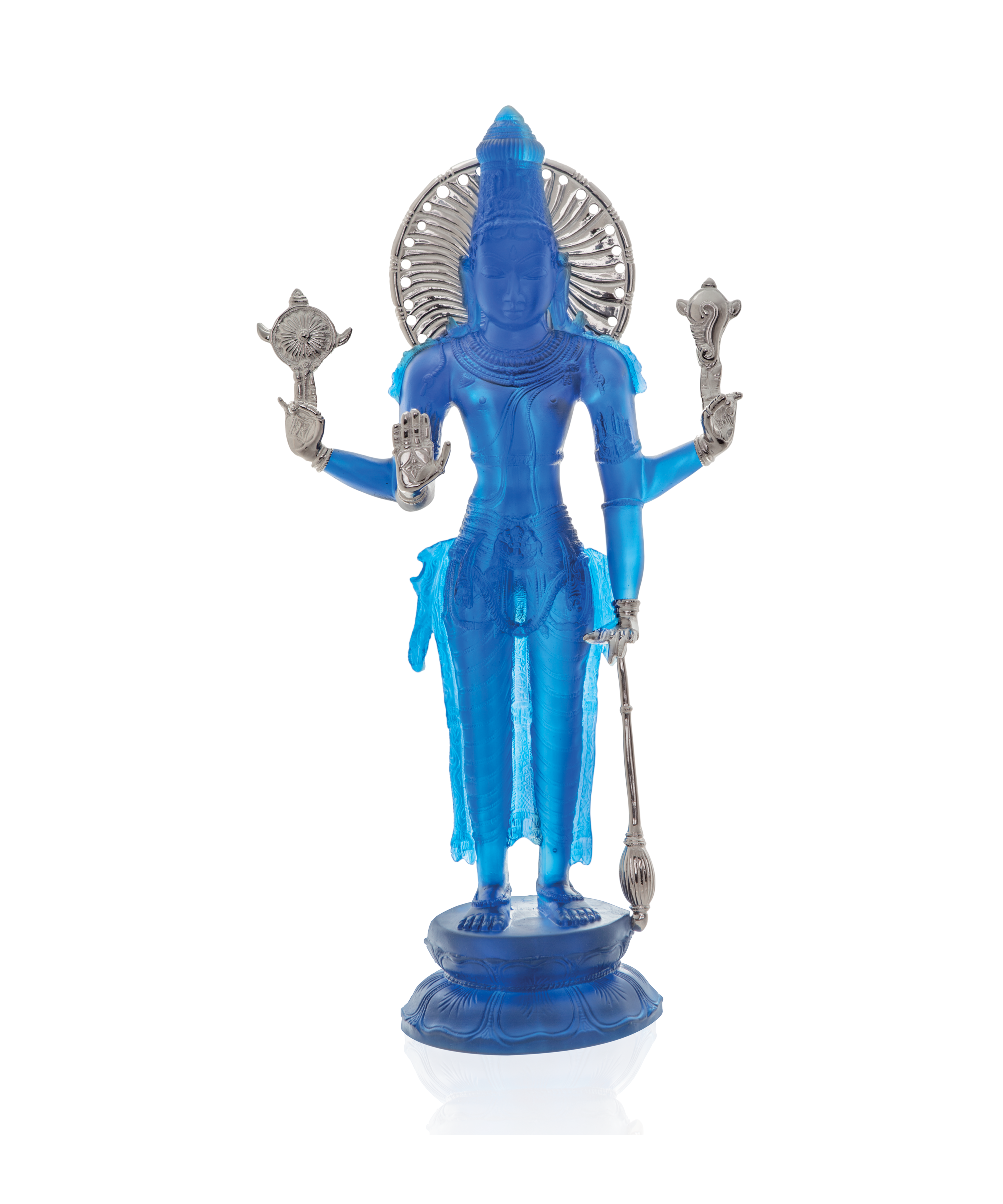 daum-art-cristal-vishnu-xl-88ex-sculpture-divinit image 1