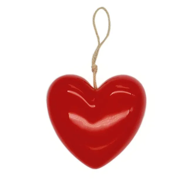luisa-paix-o-coeur-en-c-ramique-rouge-d-coration-murale-14-cm image 1