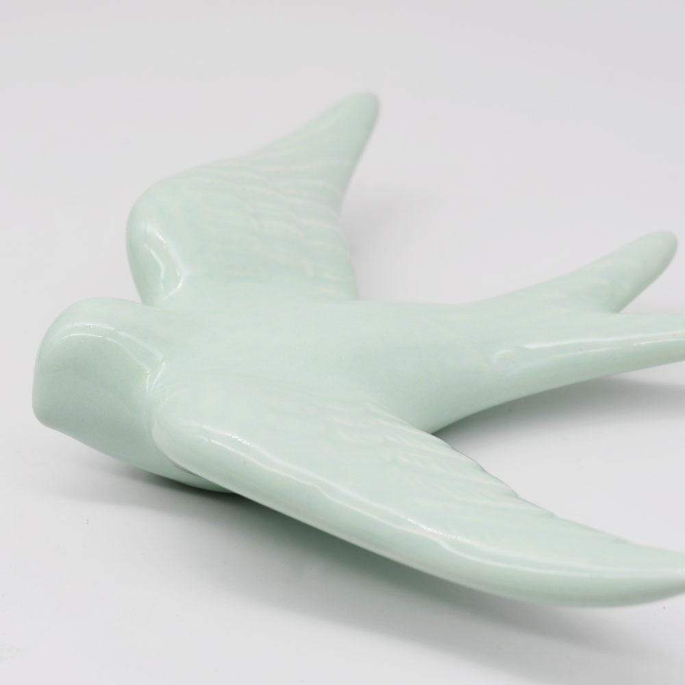 luisa-paix-o-hirondelle-vert-d-eau-d-co-murale-14cm-artisanale image 4