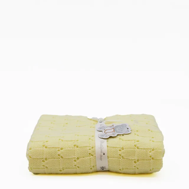 luisa-paix-o-couverture-maille-b-b-jaune-85x85cm-acrylique image 1