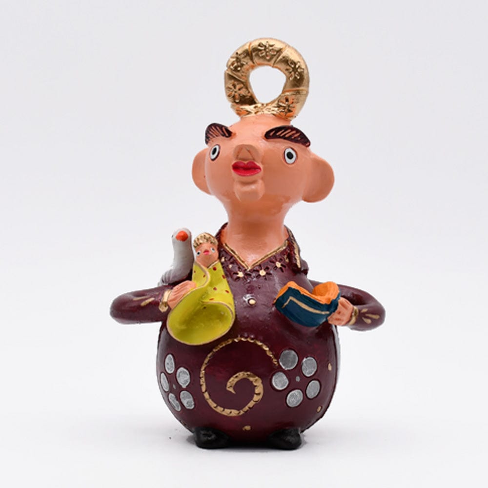 luisa-paix-o-s-o-antonio-15cm-statuette-argile-sign-e image 2