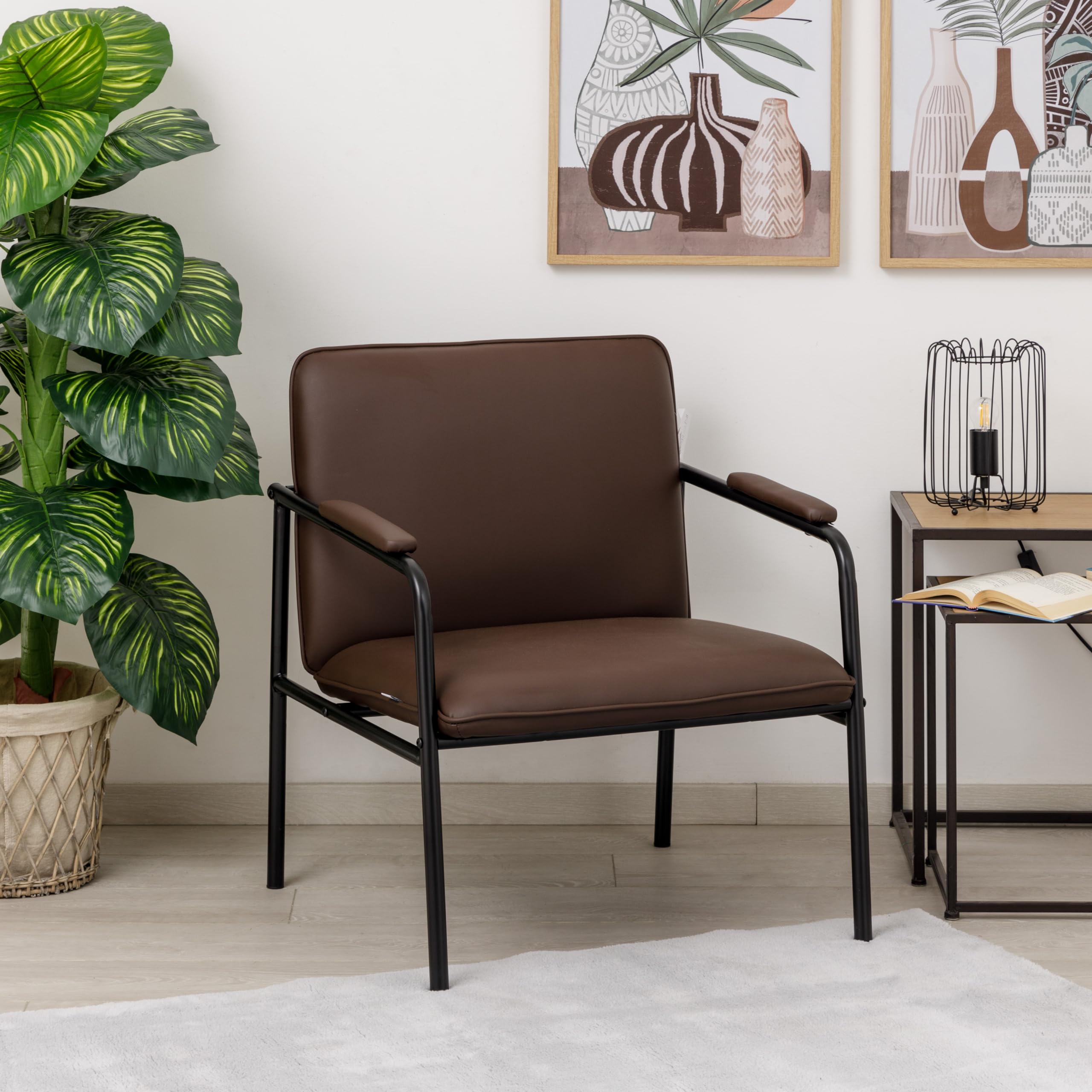 baroni-home-fauteuil-lounge-marron-78x59x64-cm image 7