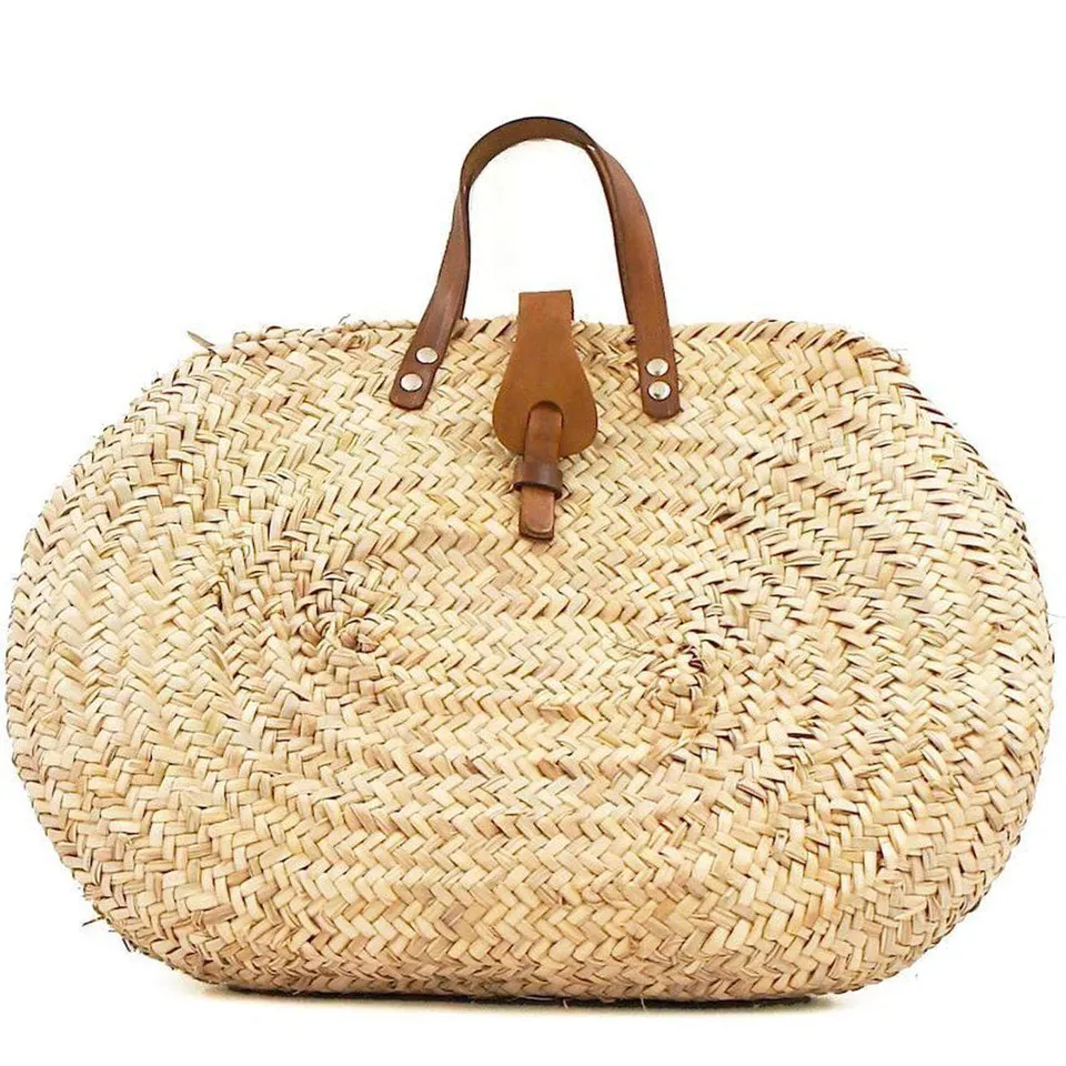 luisa-paix-o-accessoires-du-portugal-sac-paille-ovale-cuir image 1