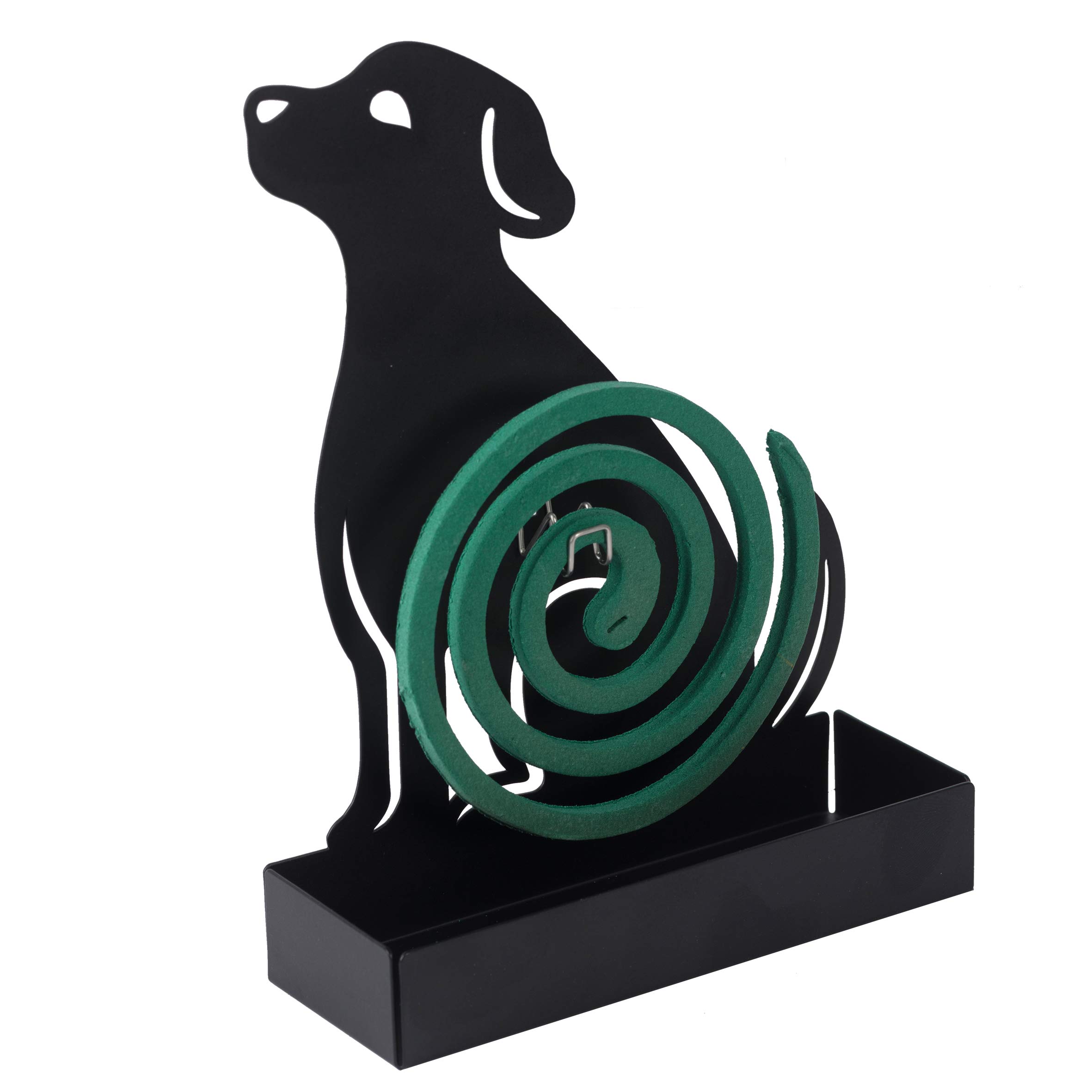 baroni-home-porte-spirale-anti-moustiques-m-tal-chat-gris-18cm image 8