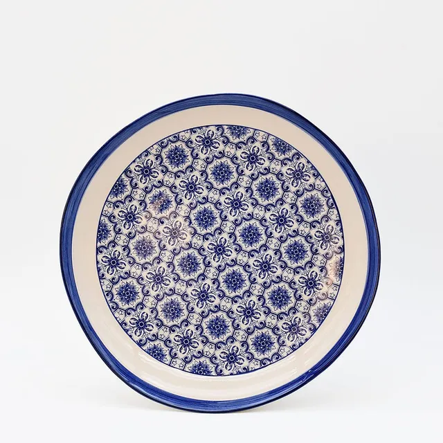 luisa-paix-o-vaisselle-portugaise-assiette-padr-o-27cm-bleu image 1