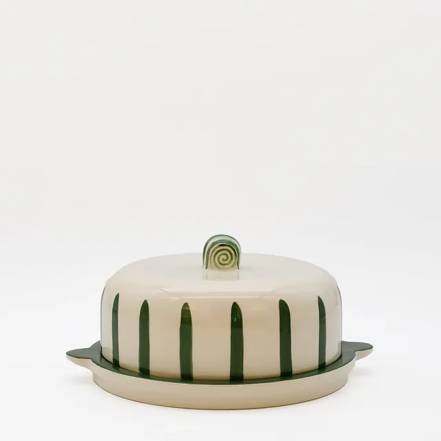 luisa-paix-o-costa-nova-mar-plateau-fromage-cloche-vert-24cm image 1