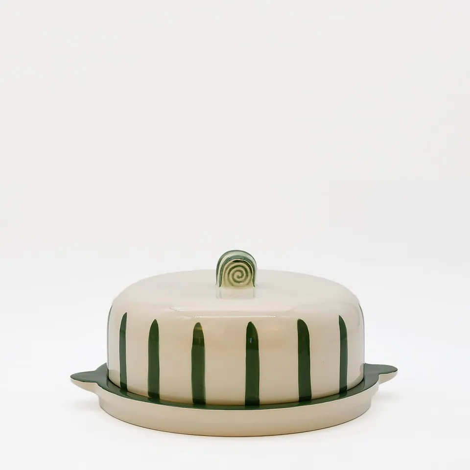 luisa-paix-o-costa-nova-mar-plateau-fromage-cloche-vert-24cm image 1