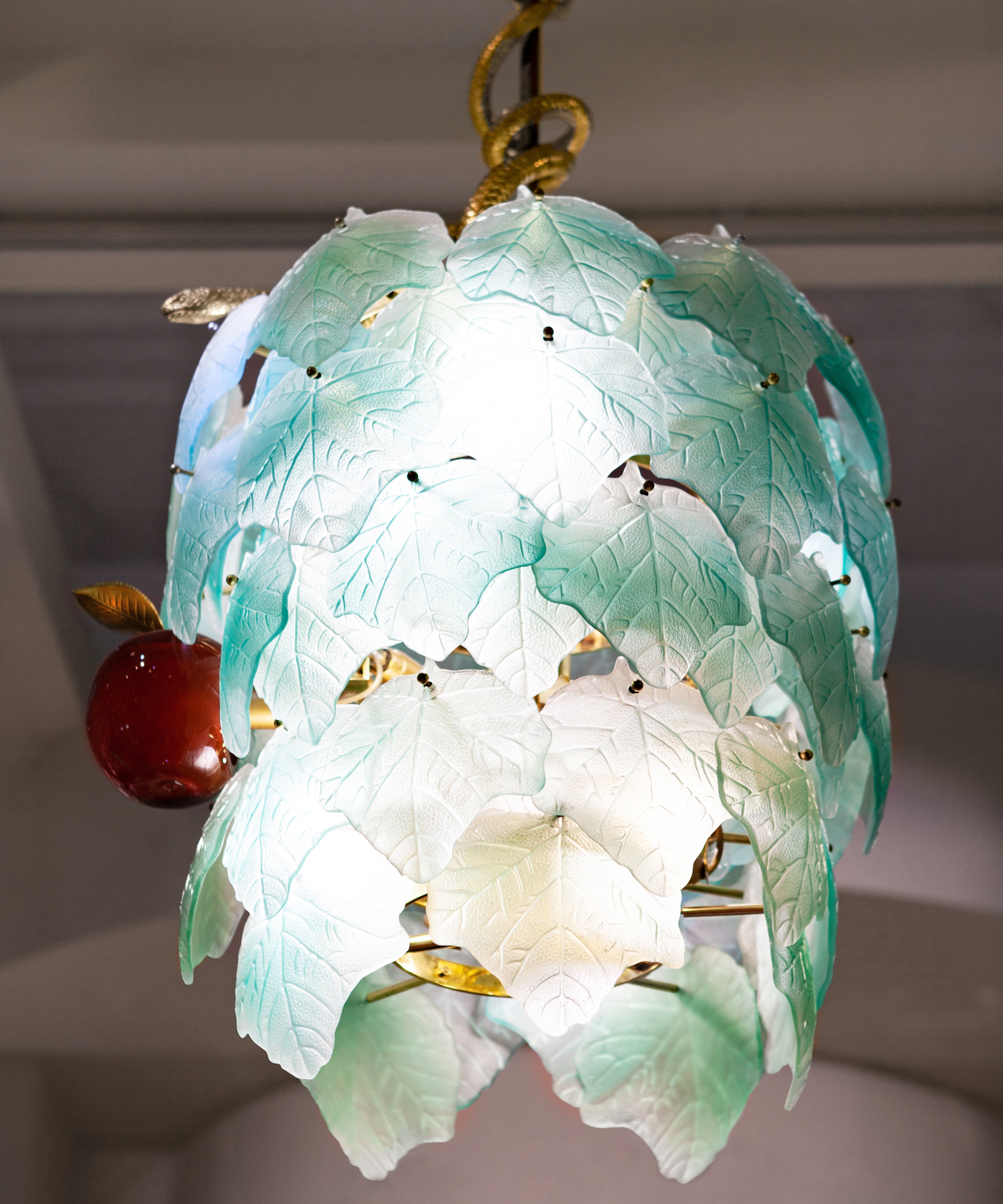 daum-art-cristal-lustre-eden-reptile-luminaire-vert-8-ex image 4