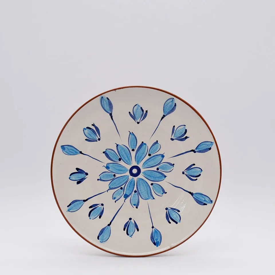 luisa-paix-o-vaisselle-portugaise-assiette-terre-cuite-23-cm-turquoise image 1