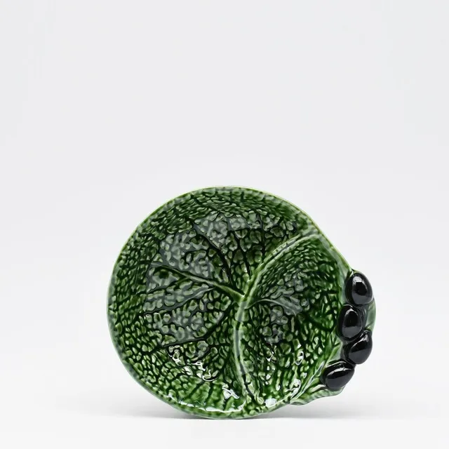 luisa-paix-o-vaisselle-petite-assiette-olives-chou-17cm image 1