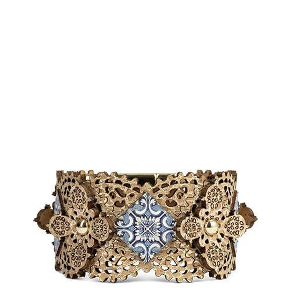 luisa-paix-o-azulejos-bracelet-li-ge-bleu-18cm image 1