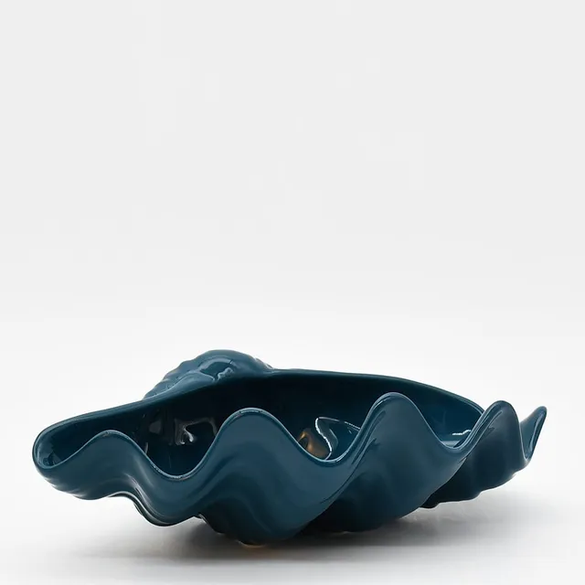 luisa-paix-o-coquillage-coupe-c-ramique-28-cm-bleu-p-trole image 1