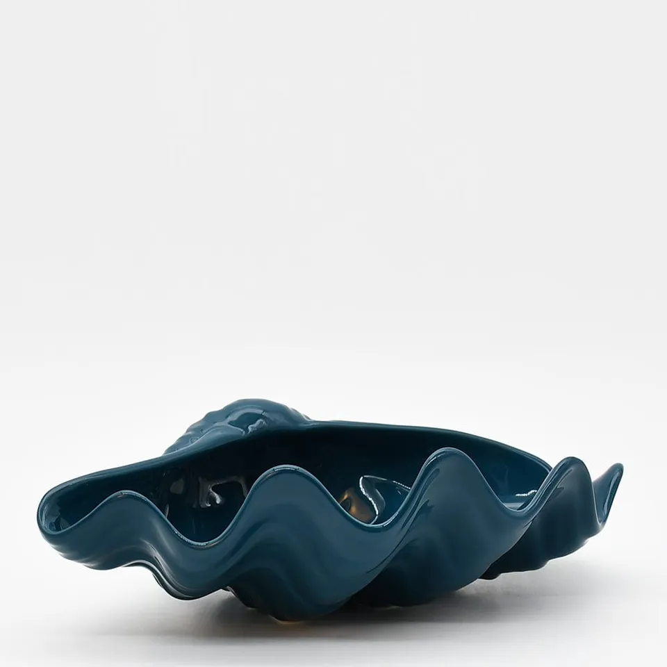 luisa-paix-o-coquillage-coupe-c-ramique-28-cm-bleu-p-trole image 1