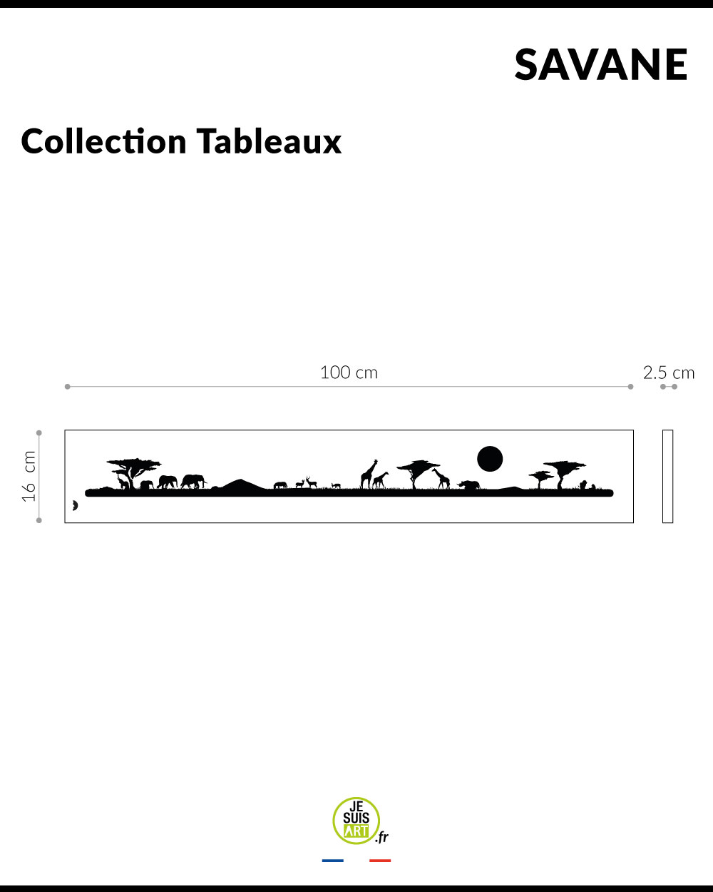 je-suis-art-savane-tableau-m-tal-afrique-d-coup image 4