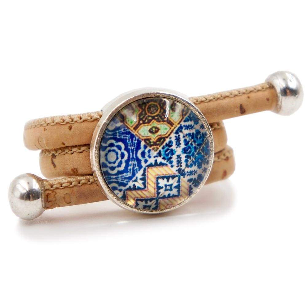 luisa-paix-o-azulejos-bague-ajustable-motif-bleu image 3