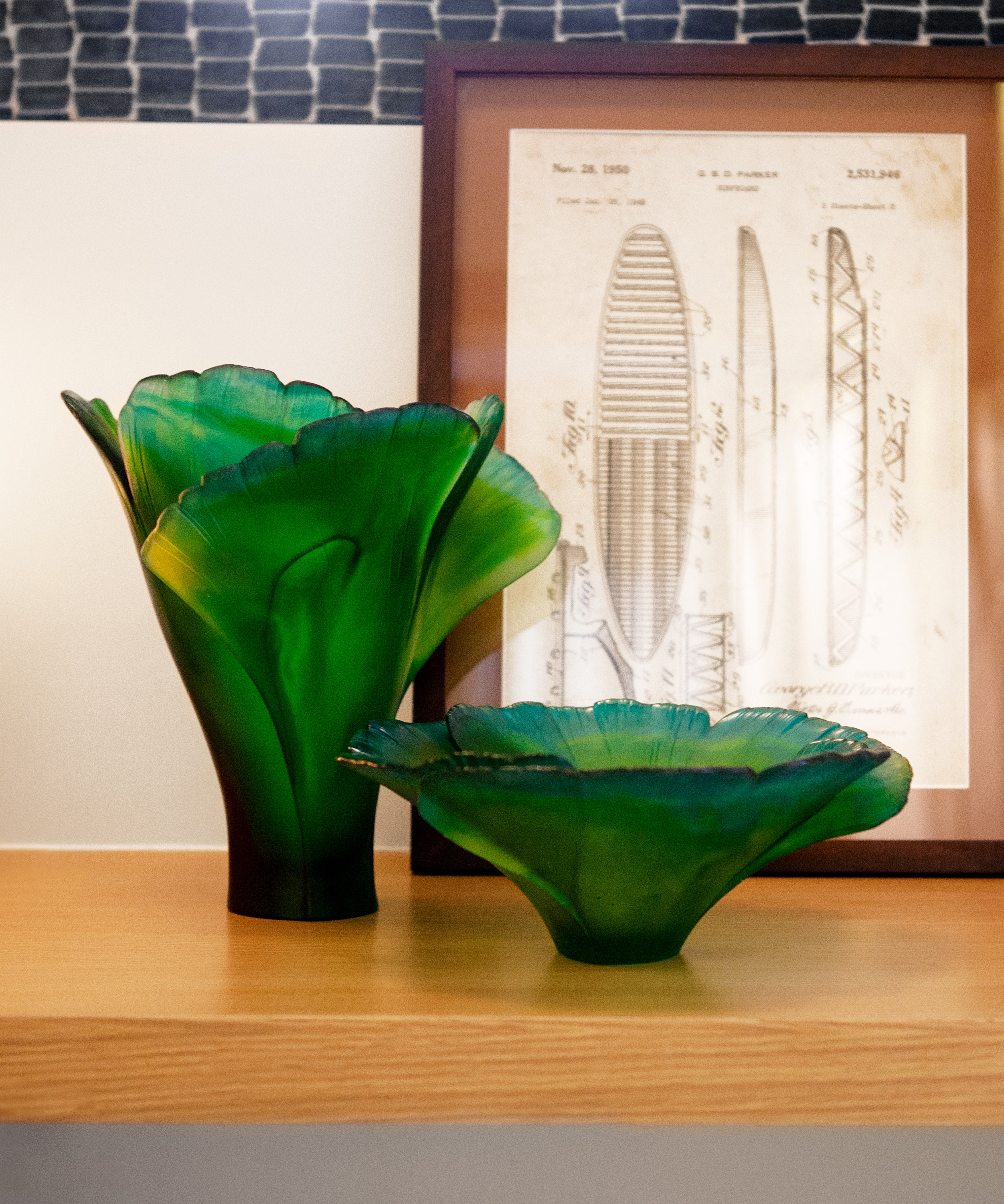 daum-univers-v-g-tal-ginkgo-vase-vert-grand-mod-le-p-te-de-verre image 4