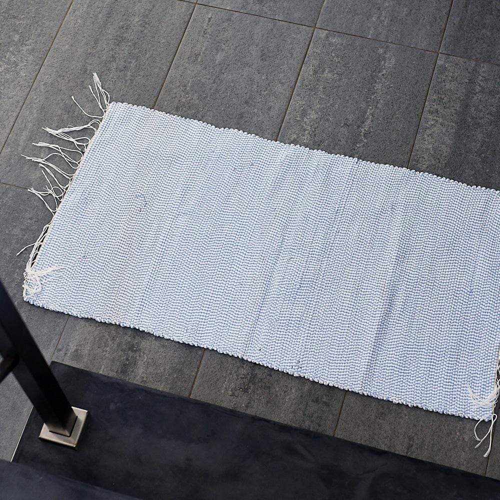 luisa-paix-o-tapis-coton-tress-rose-100x50-lavable-main image 4