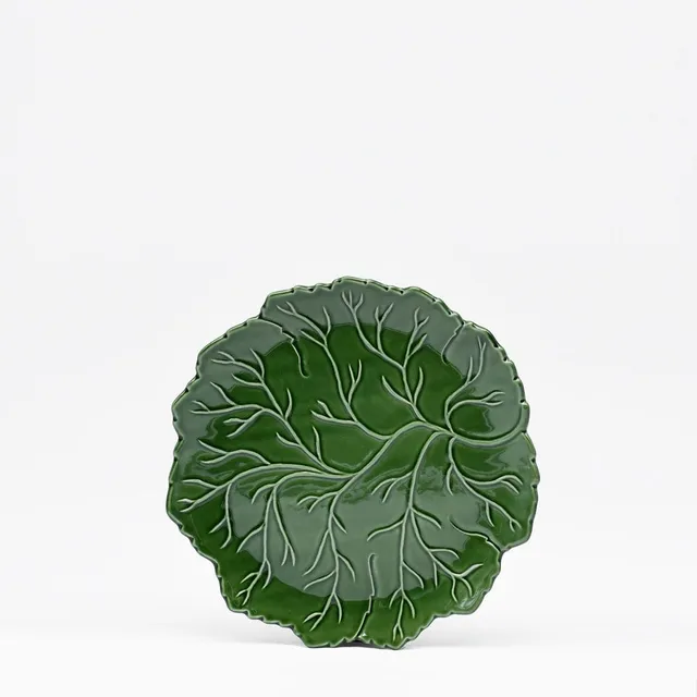 luisa-paix-o-vaisselle-assiette-folha-verte-21cm-c-ramique image 1