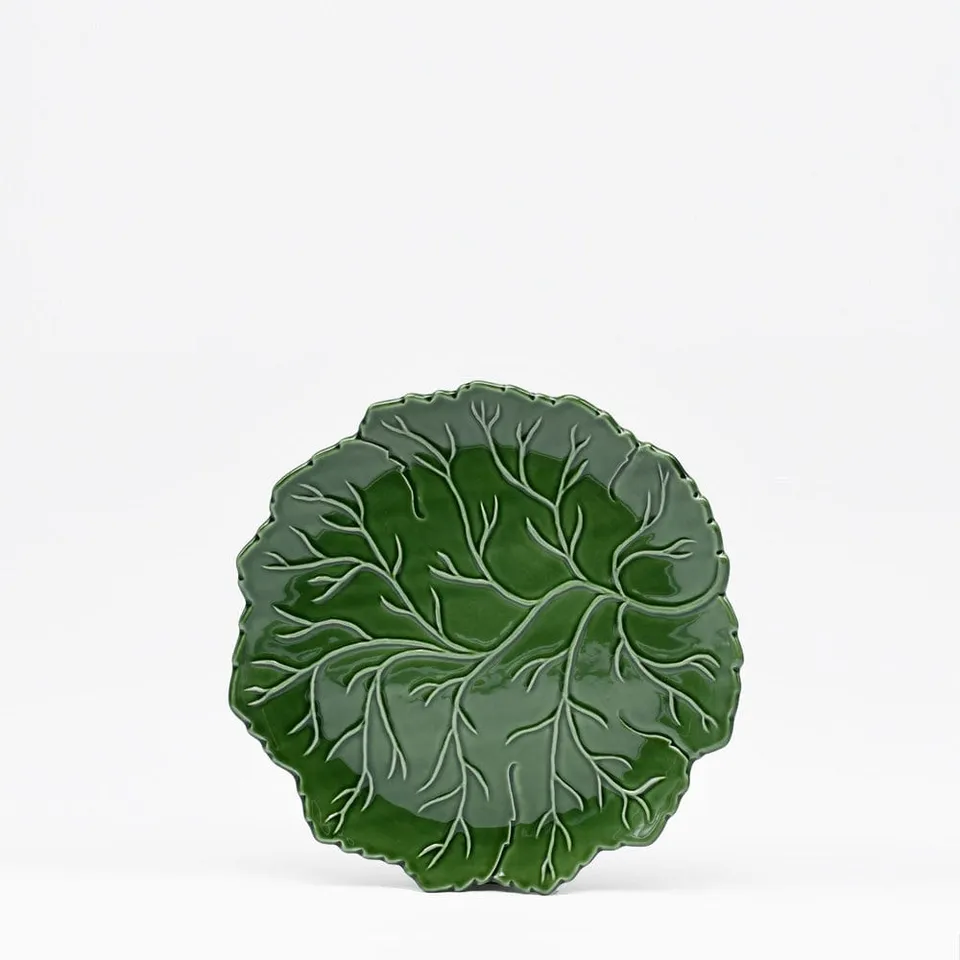luisa-paix-o-vaisselle-assiette-folha-verte-21cm-c-ramique image 1