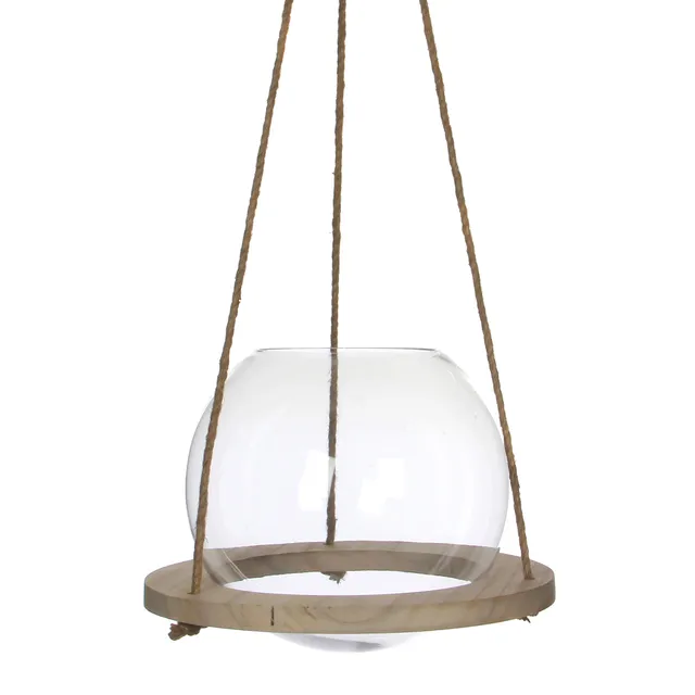 mica-decorations-vase-suspendu-transparent-h28xd30cm-verre image 1