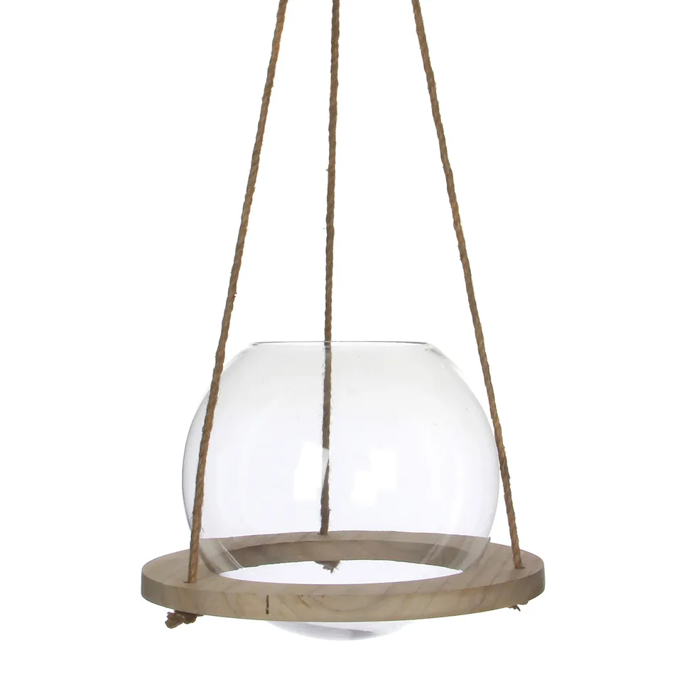 mica-decorations-vase-suspendu-transparent-h28xd30cm-verre image 1
