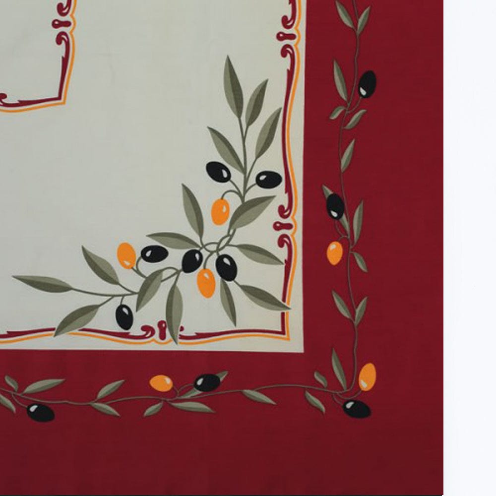 luisa-paix-o-arts-de-la-table-azeitona-nappe-rouge-ronde-150cm image 1