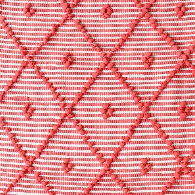 luisa-paix-o-linge-de-maison-tapis-100x50-rouge-blanc-antid-rapant image 1