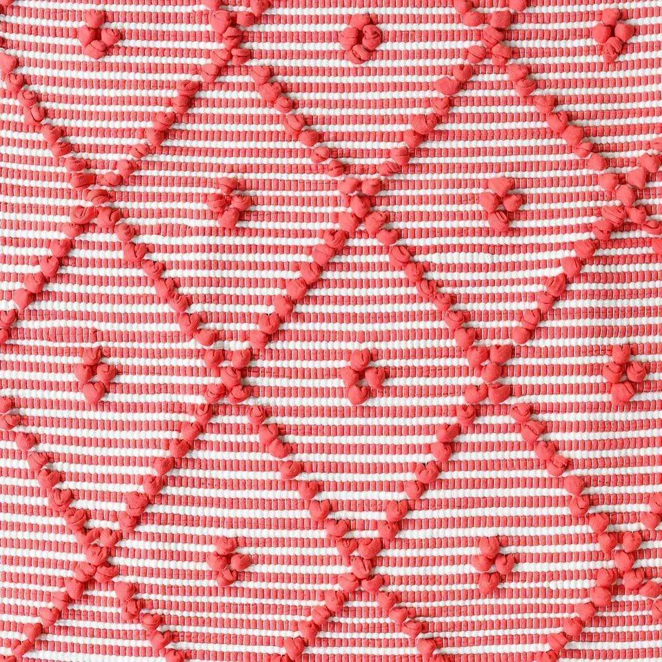 luisa-paix-o-linge-de-maison-tapis-100x50-rouge-blanc-antid-rapant image 1