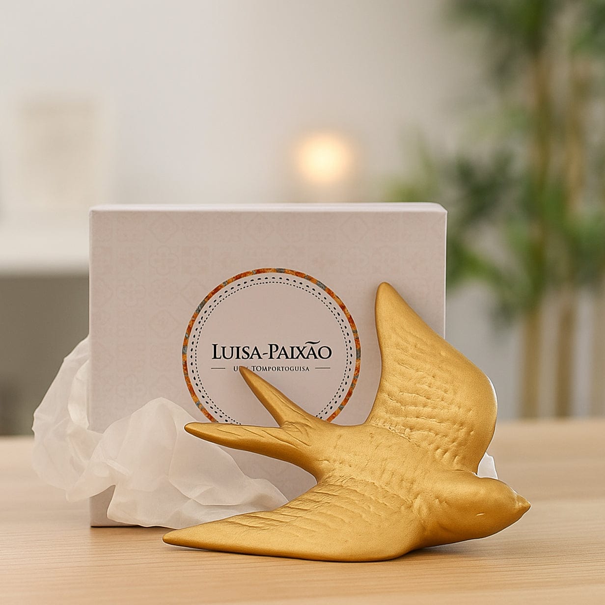 luisa-paix-o-coffret-hirondelle-d-coration-c-ramique-dor-e-10-cm image 2